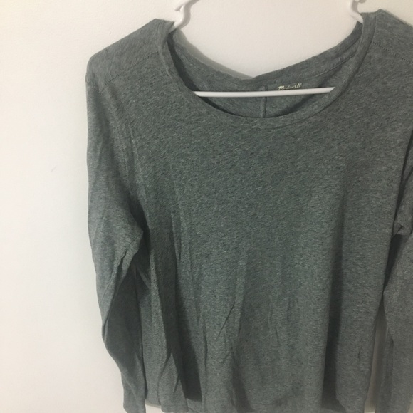 🌿3/$30🌿 Madewell grey crew neck long sleeve - Picture 5 of 7